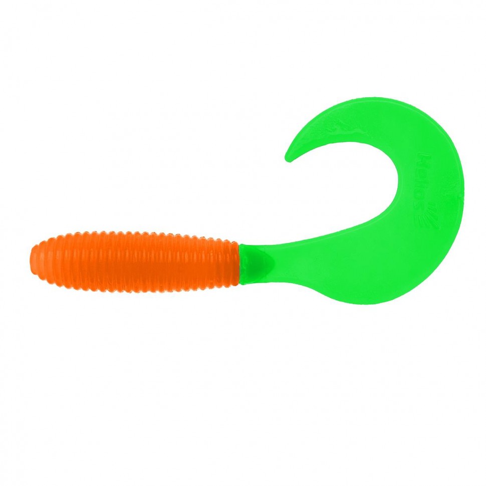 Твистер Helios Credo 3,35"/8,5 см, цвет Orange & Green 7 шт HS-11-025 , 